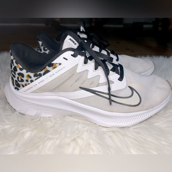 Nike Quest 3 Running Sneakers Shoes Leopard Cheetah Animal Print Size 8.5 - Picture 4 of 9